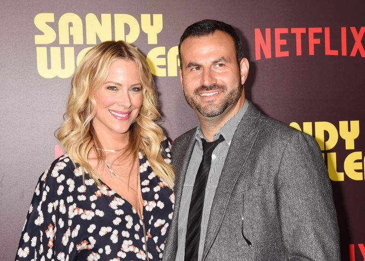 Brittany Daniel with husband Adam Touni at the premiere of Netflix's “Sandy Wexler” in 2017.