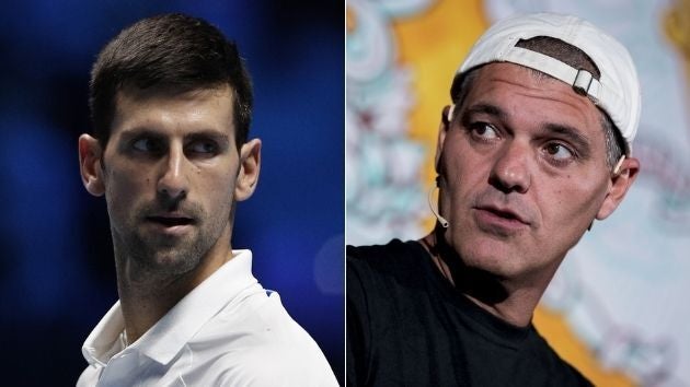 Novak Djokovic y Frank Cuesta.