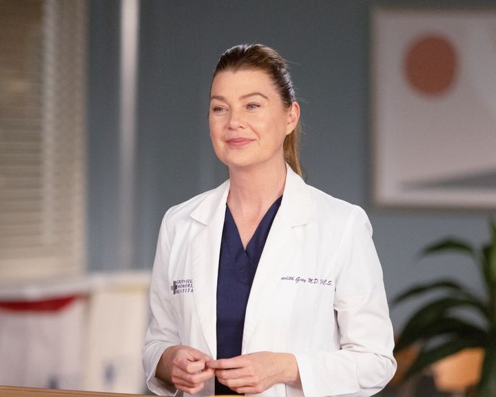 Dr. Meredith Grey (Ellen Pompeo) on this season of ABC's "Grey's Anatomy."
