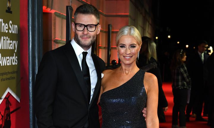 Eddie Boxshall and Denise van Outen pictured in 2020