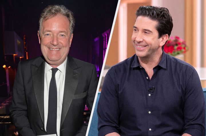 Piers Morgan and David Schwimmer