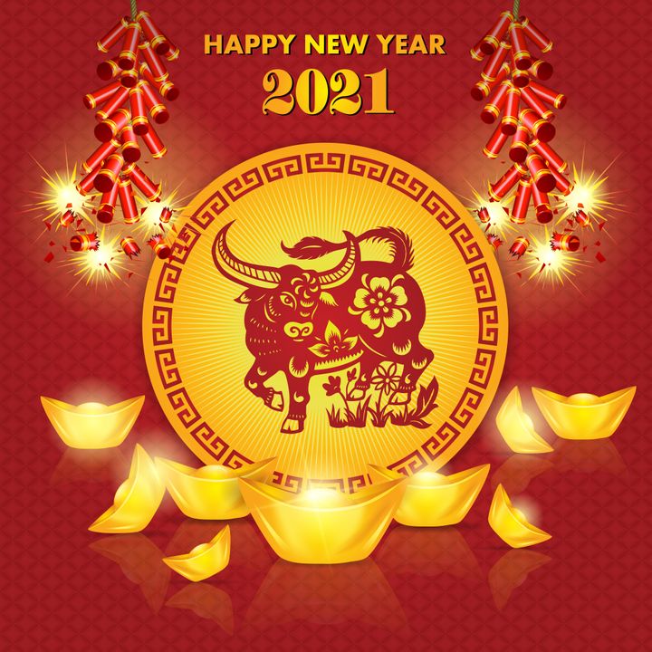 Ox Papercut, Buffalo paper-cut, Year of the Ox, Year of the Buffalo, 2021, happy new year, lunar new year, chinese new year