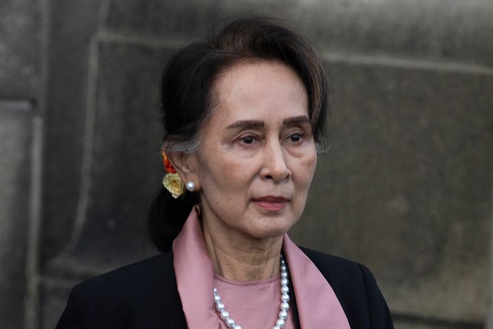 Myanmar's ousted leader Aung San Suu Kyi was sentenced to four more years in prison on Monday after finding her guilty of illegally importing and possessing walkie-talkies and violating coronavirus restrictions.