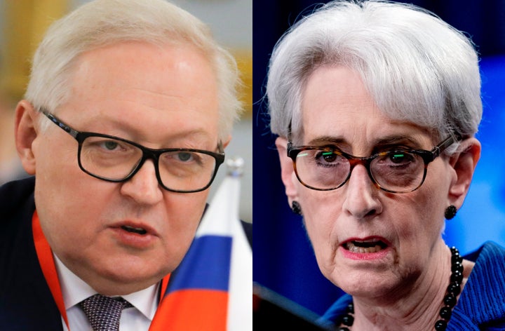 Sergei Ryabkov y Wendy Sherman, protagonistas de la reunión Rusia-EEUU en Ginebra.