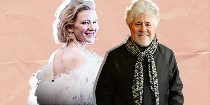 Cate Blanchett y Pedro Almodóvar.