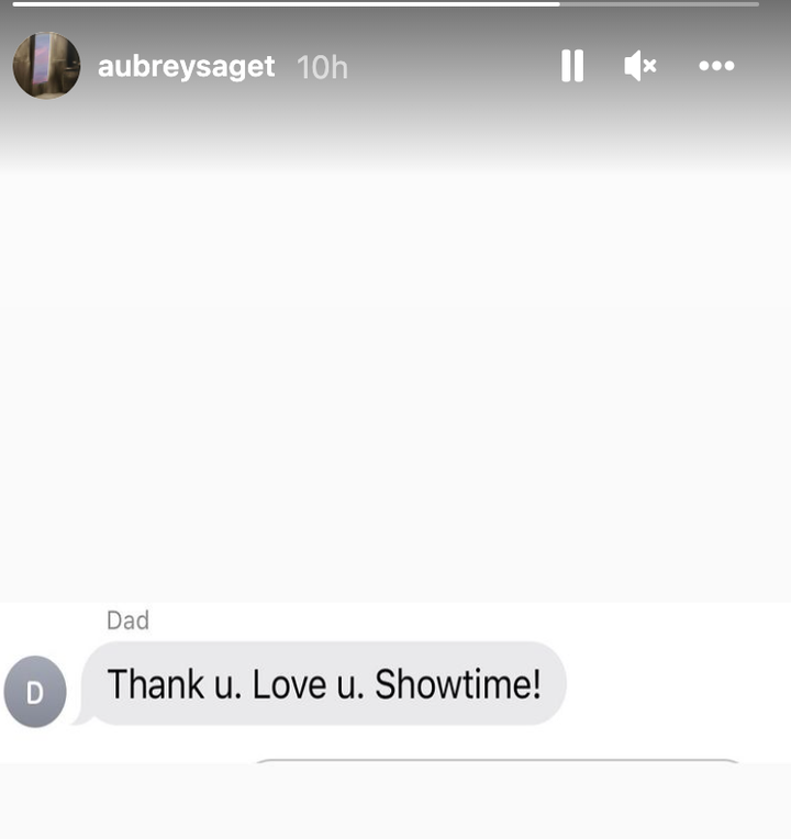 Bob Saget s Daughter Aubrey Reveals Sweet Text Before Performance