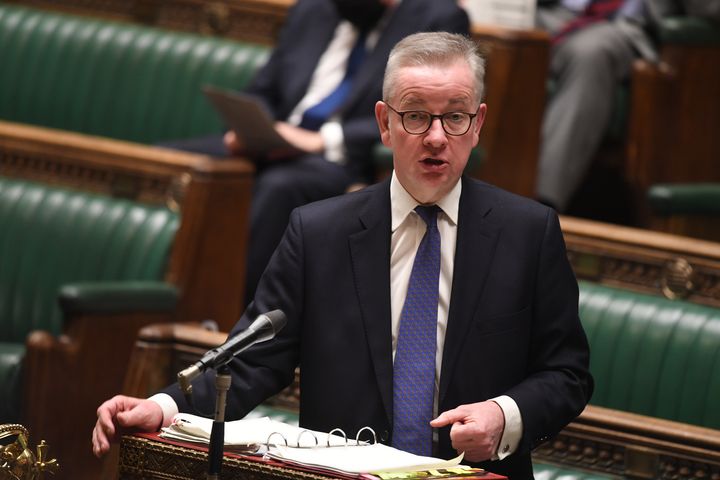 Michael Gove speaking in the House of Commons, London.