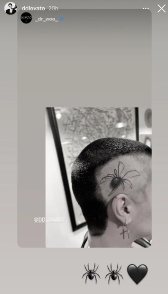 Nowy tatuaż pająka Demi Lovato.
