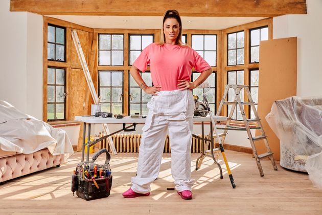 Katie Price in the publicity photo for her Mucky Mansion documentary