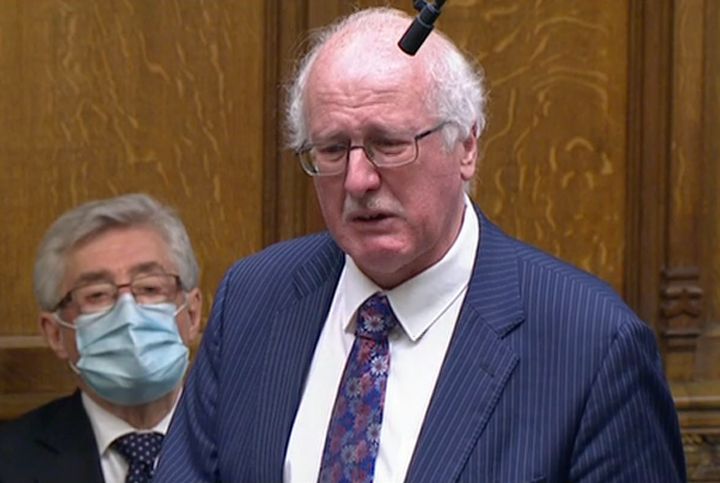 Jim Shannon, DUP MP, broke down in the Commons