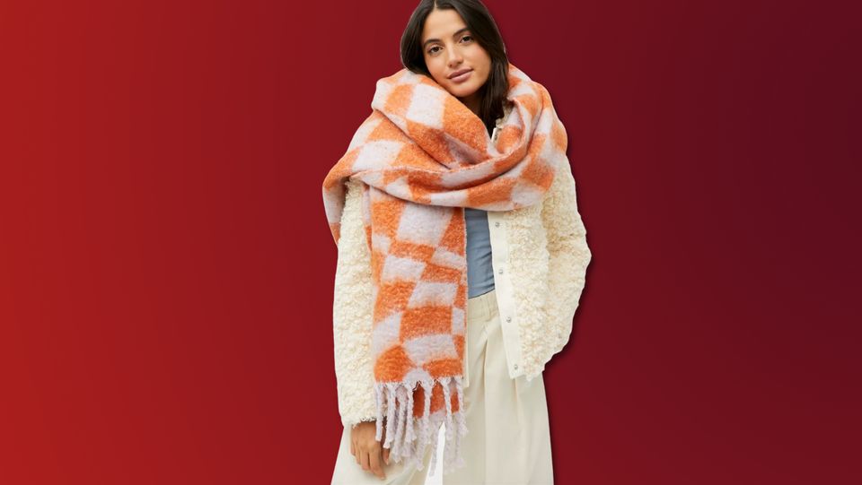 A cozy blanket scarf