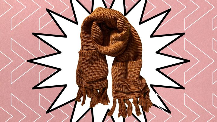 The fringed pocket scarf from Anthropologie.