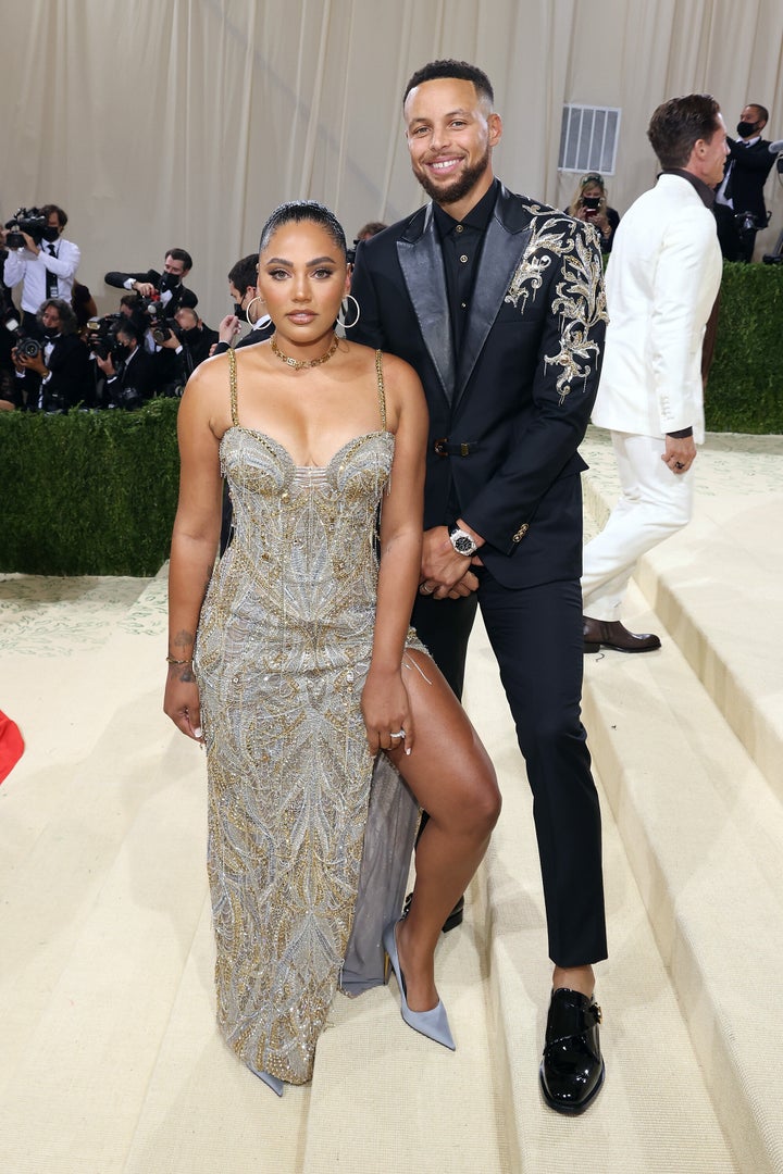 Ayesha and Stephen Curry attend the 2021 Met Gala on Sept. 13, 2021, in New York City.