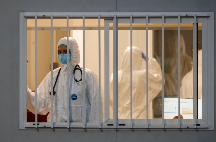 Sanitarios durante la pandemia.