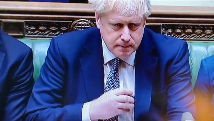 Boris Johnson at PMQs on Wednesday
