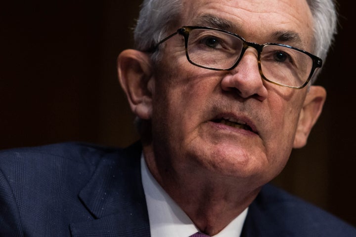 Jerome H. Powell, Chair of the Board of Governors of the Federal Reserve, speaks during a confirmation hearing before the Senate Banking, Housing and Urban Affairs Committee on January 11, 2022 in Washington, DC.