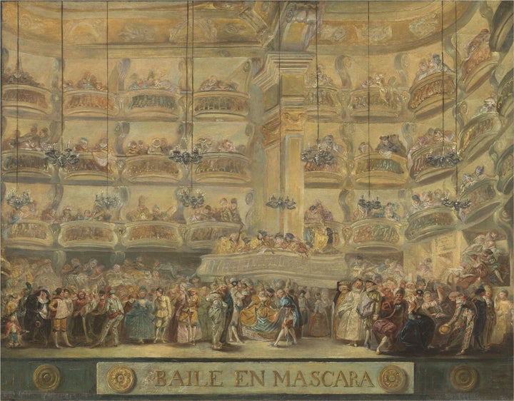 <em>Baile en máscara,</em> Luis Paret y Alcázar.