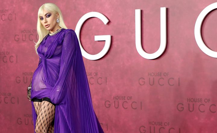 Lady Gaga attends the premiere of "House of Gucci" at the Odeon Luxe Leicester Square on Nov. 9, 2021, in London.