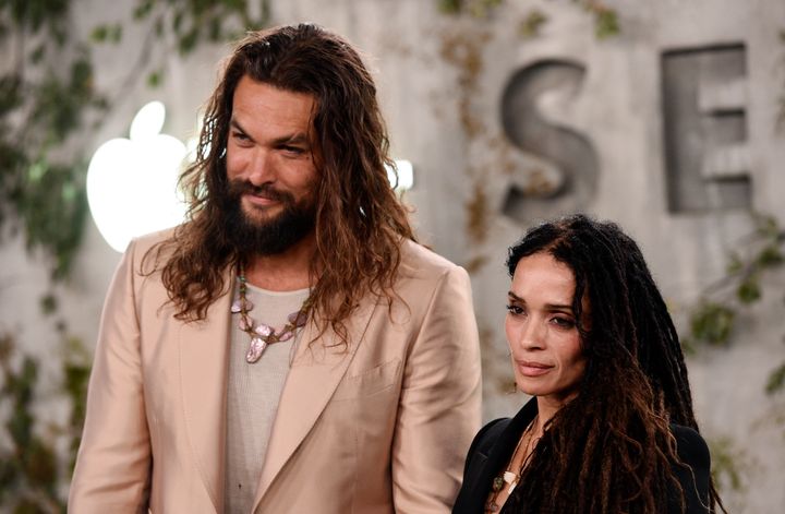 Jason Momoa and Lisa Bonet at an event in 2019 in Los Angeles.