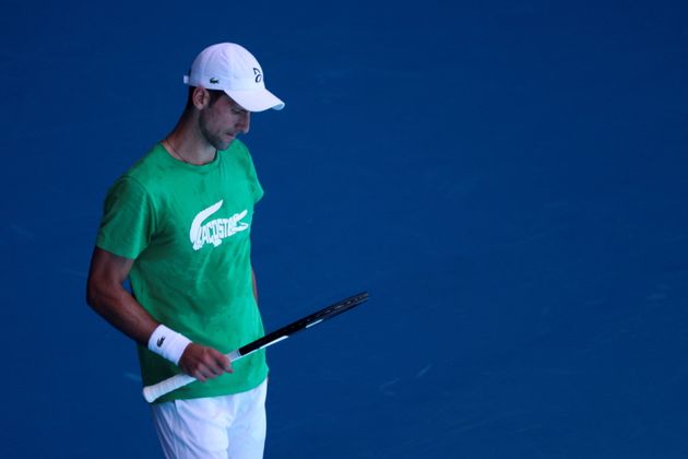 Sans être certain de pouvoir jouer, Djokovic s'entraîne tout de même au Melbourne