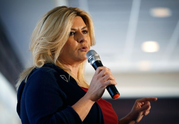 Michele Fiore, a Las Vegas city councilwoman, is one of at least 10 candidates running for governor in Nevada, a swing state Trump lost narrowly in 2020.