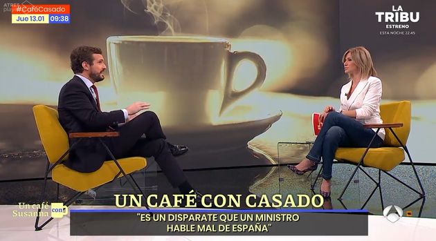 Pablo Casado durante su entrevista en 'Espejo