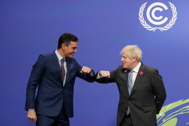 Pedro Sánchez y Boris Johnson en la Cumbre del