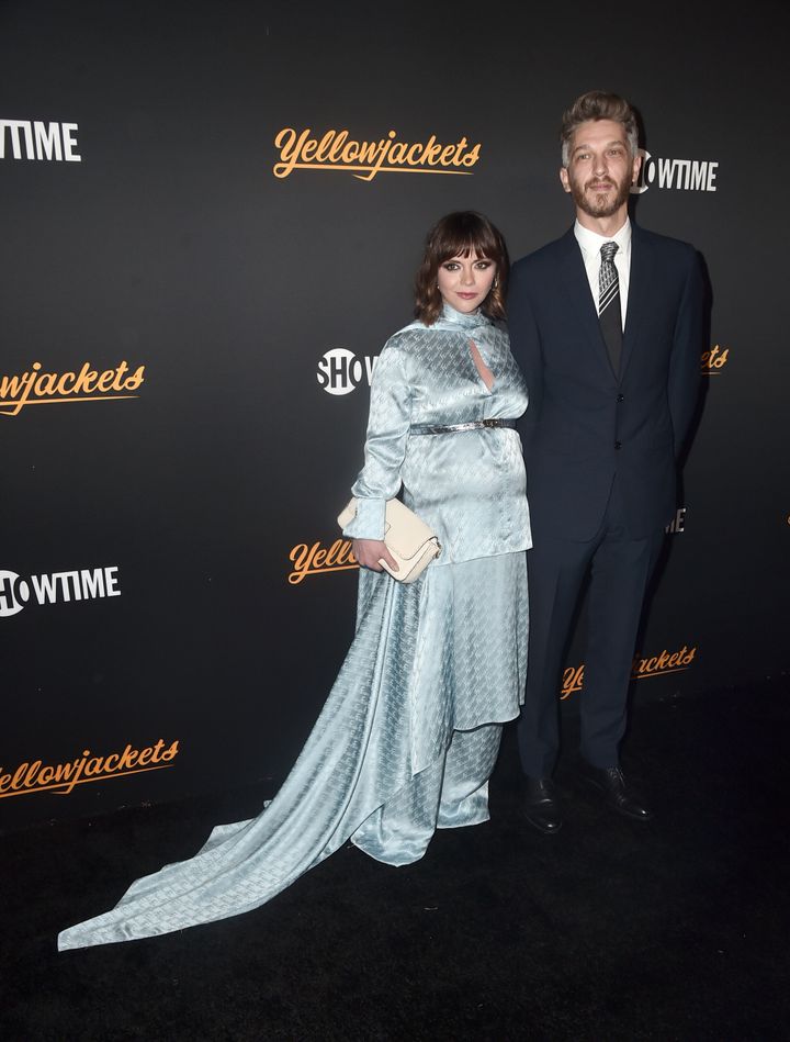 Christina Ricci and Mark Hampton at the premiere of Showtime's "Yellowjackets" in November.