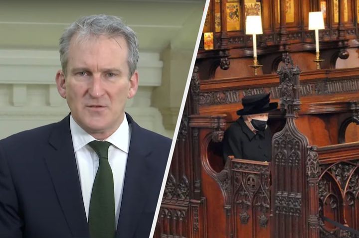 Security minister Damian Hinds was asked to apologise to the Queen