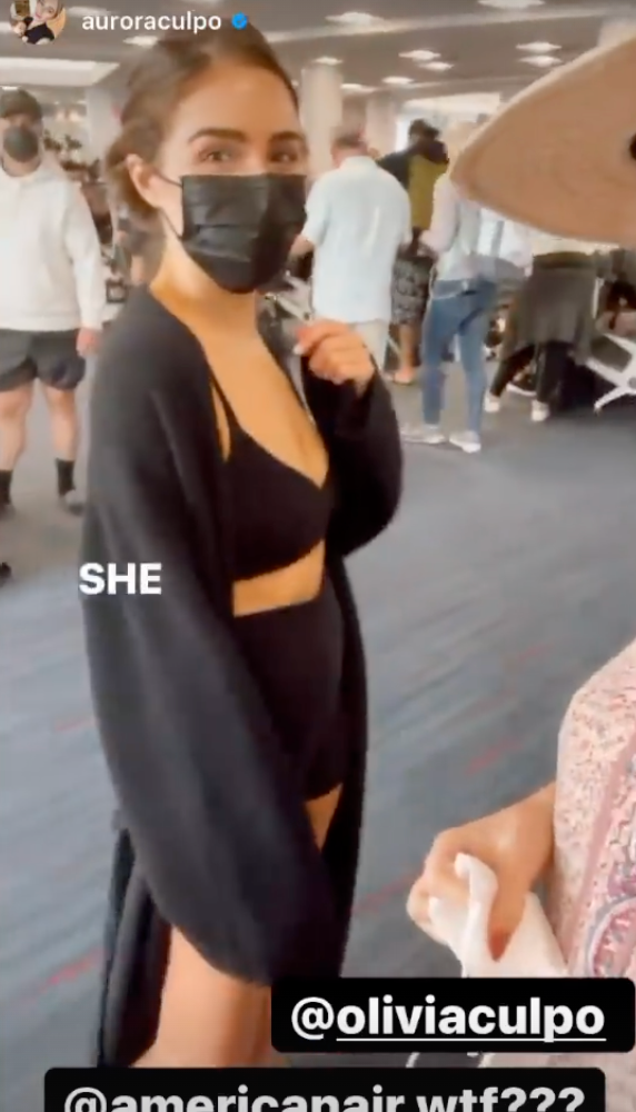 Olivia Culpo Told To Put On Blouse Or Be Banned From Flight, Sister Says In  Video