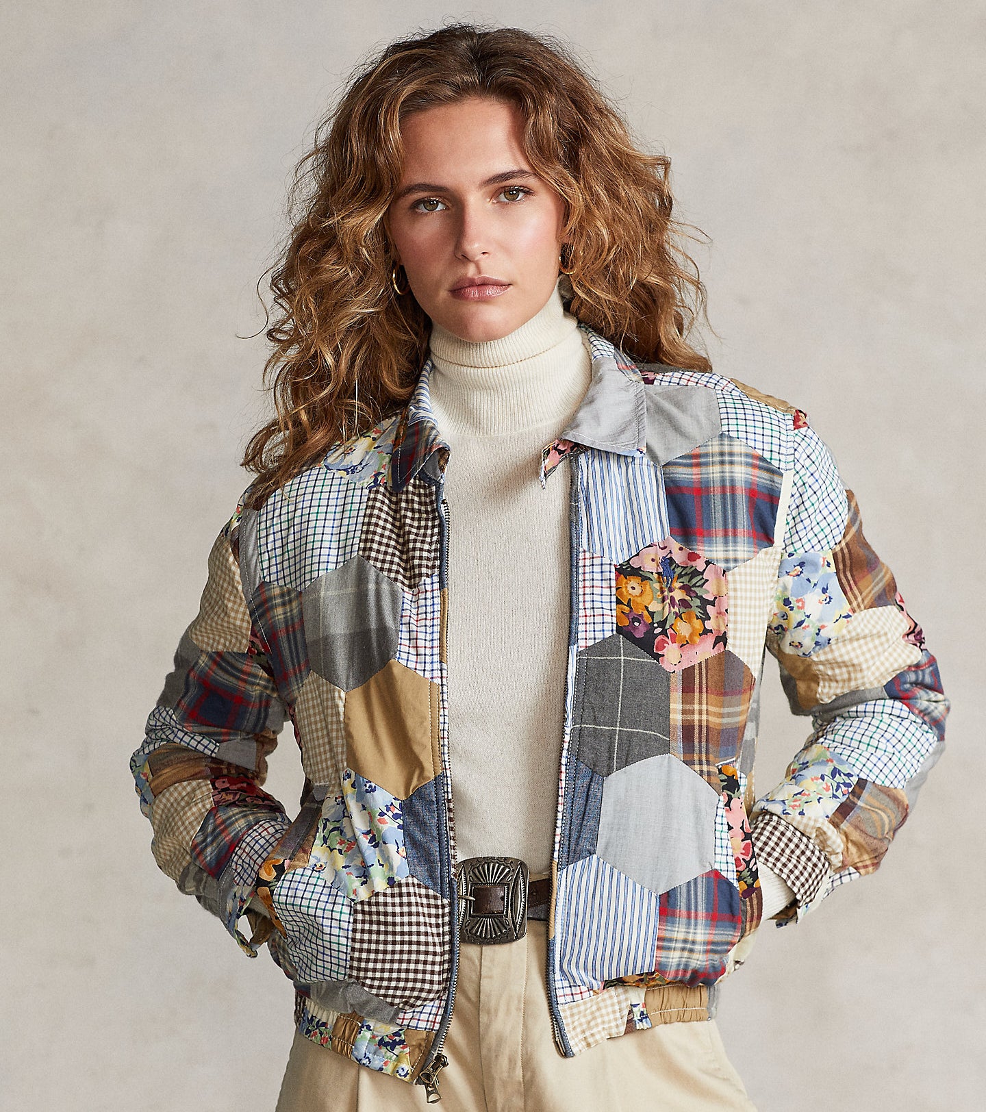 Ralph lauren hot sale patchwork jacket