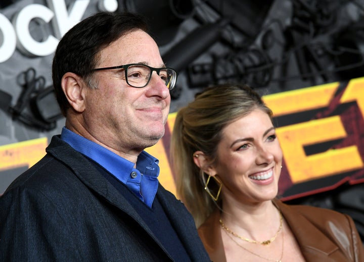 Bob Saget and Kelly Rizzo attending the premiere of "MacGruber" a month before his death.