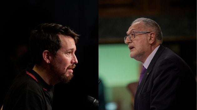 Pablo Iglesias y Juan Luis Steegmann.