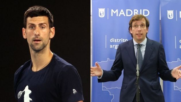 Novak Djokovic y José Luis Martínez-Almeida.