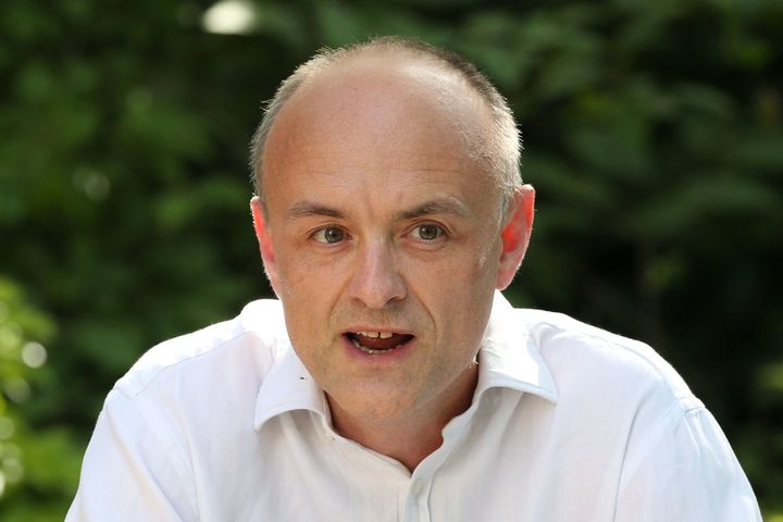 Cummings speaking in the Rose Garden of No.10 on May 25, 2020