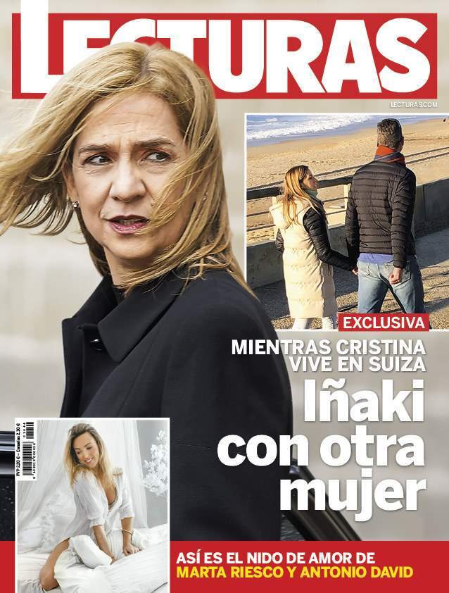 Iñaki Urdangarin paseando con otra mujer en la portada de 'Lecturas'.