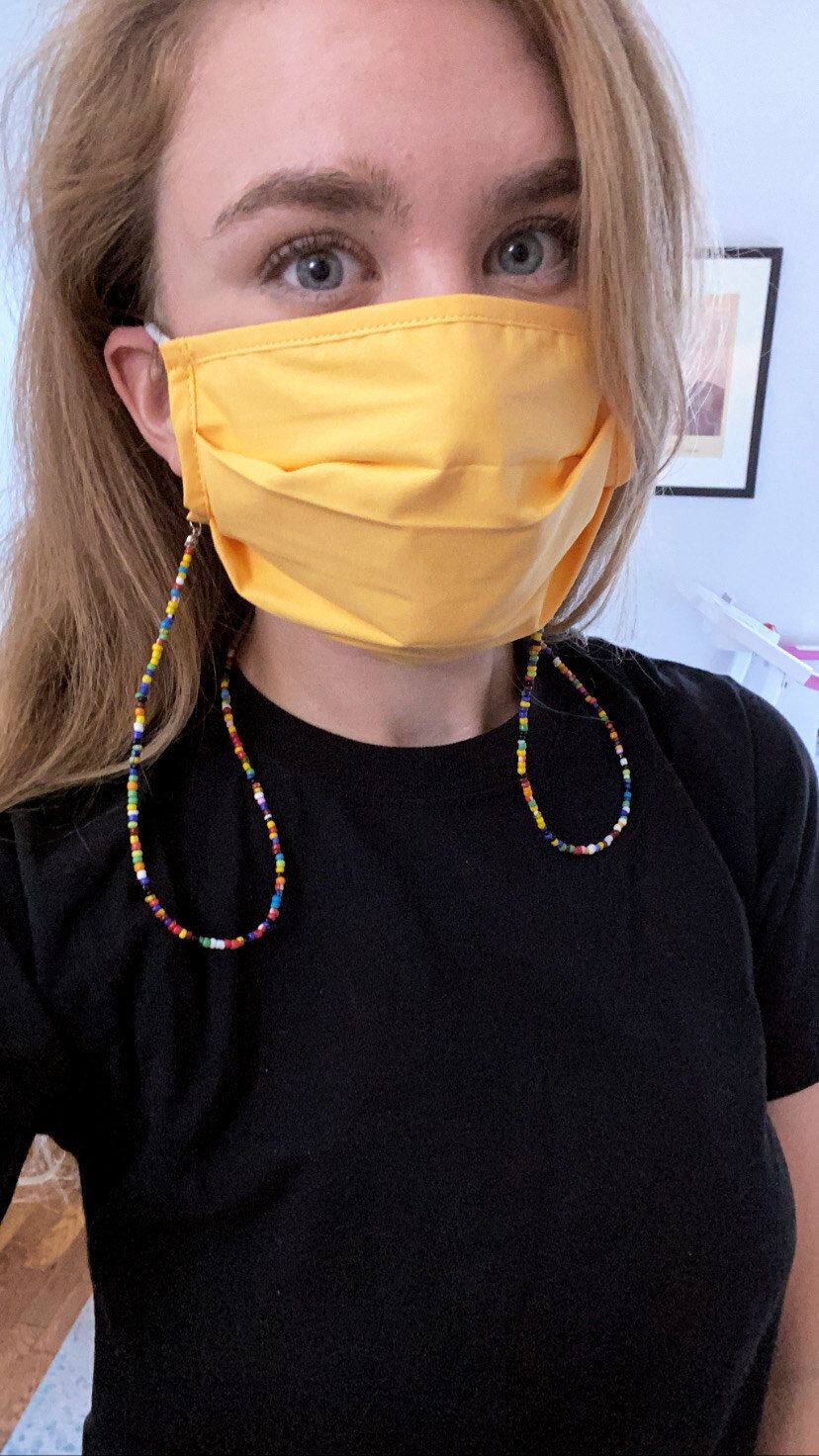 A rainbow beaded face mask chain to match literally every item of clothing you own.