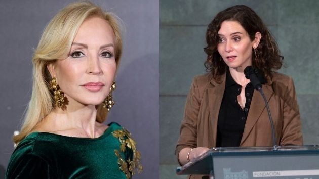 Carmen Lomana e Isabel Díaz Ayuso.