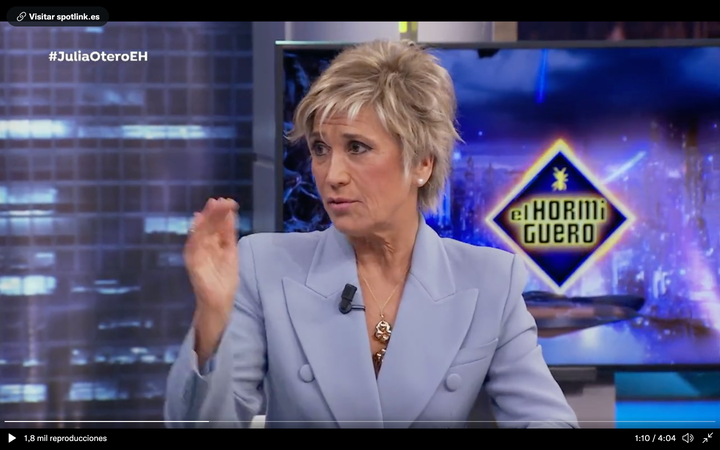 Julia Otero en 'El Hormiguero'.