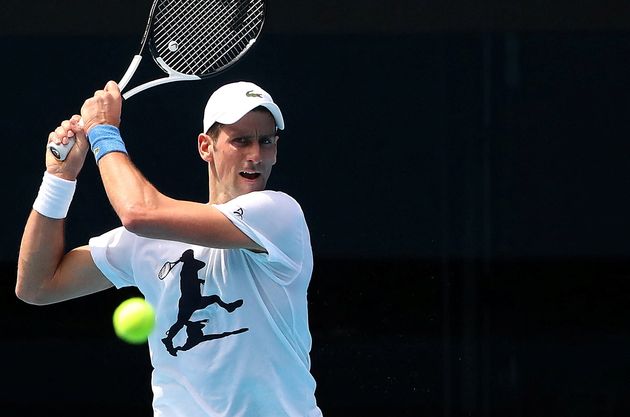 Novak Djokovic à Melbourne en Australie, le 11 janvier