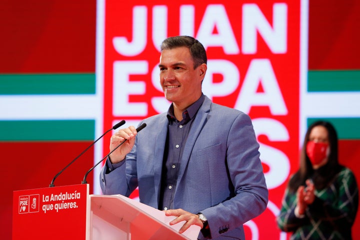 Pedro Sánchez, en un acto del PSOE.