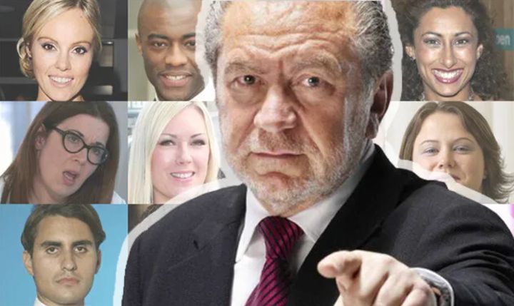 Lord Sugar and some of the candidates from The Apprentice