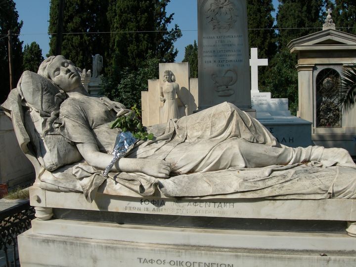 Η «Κοιμωμένη» στο Α' Νεκροταφείο Αθηνών