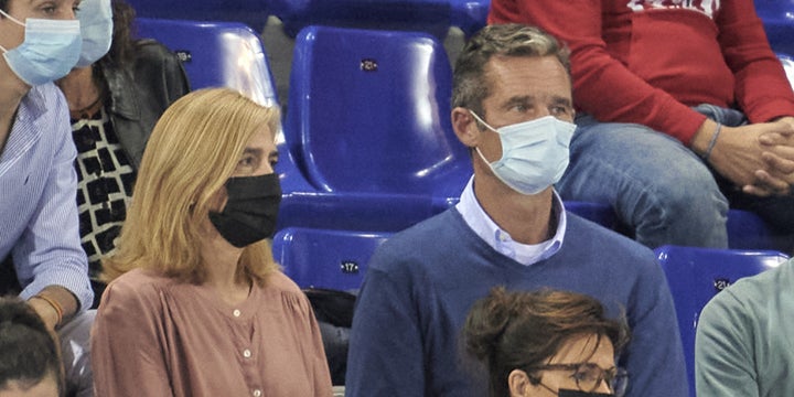 Una de las últimas imágenes de la pareja en un partido de balonmano de su hijo Pablo. Fue en octubre en Barcelona.