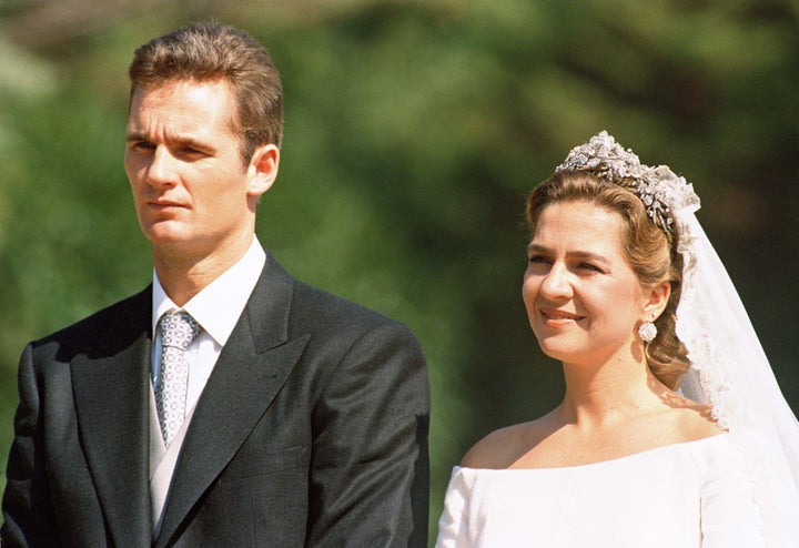 Urdangarin y la infanta Cristina el día de su boda.