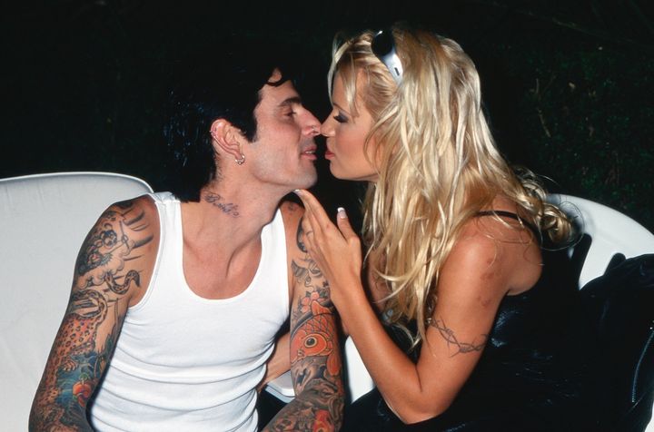 Tommy Lee and Pamela Anderson pictured in 1994