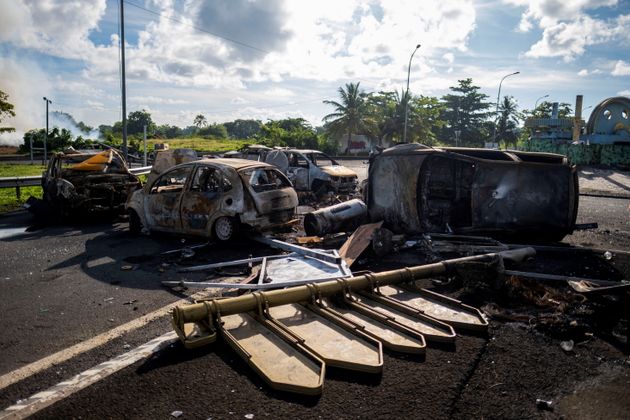 Depuis novembre, des manifestations violentes surviennent en Guadeloupe (photo d