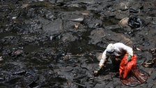 Tsunami From Tonga Volcano Eruption Causes Massive Oil Spill In Peru Tsunami From Tonga Volcano Eruption Causes Massive Oil Spill In Peru