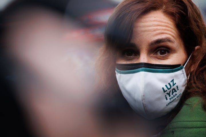 Mónica García, portavoz de Más Madrid en la Asamblea.