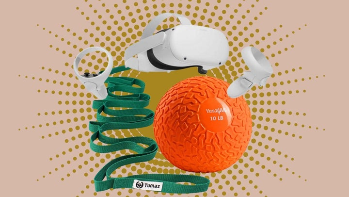 Make exercise more interactive and fun with the <a href="https://goto.walmart.com/c/2706071/565706/9383?veh=aff&sourceid=imp_000011112222333344&u=https%3A%2F%2Fwww.walmart.com%2Fip%2F2021-Oculus-Quest-2-All-In-One-VR-Headset-Touch-Controllers-128GB-SSD-1832x1920-90-Hz-Refresh-Rate-LCD-3D-Audio-Mytrix-Link-Cable-Earphone%2F374757360%3Fathbdg%3DL1700&subId1=mobilitydifficultiesdevices-TessaFlores-012021-" target="_blank" role="link" rel="sponsored" class=" js-entry-link cet-external-link" data-vars-item-name="virtual reality Oculus" data-vars-item-type="text" data-vars-unit-name="61ea42dde4b0c24d4dd3f3a8" data-vars-unit-type="buzz_body" data-vars-target-content-id="https://goto.walmart.com/c/2706071/565706/9383?veh=aff&sourceid=imp_000011112222333344&u=https%3A%2F%2Fwww.walmart.com%2Fip%2F2021-Oculus-Quest-2-All-In-One-VR-Headset-Touch-Controllers-128GB-SSD-1832x1920-90-Hz-Refresh-Rate-LCD-3D-Audio-Mytrix-Link-Cable-Earphone%2F374757360%3Fathbdg%3DL1700&subId1=mobilitydifficultiesdevices-TessaFlores-012021-" data-vars-target-content-type="url" data-vars-type="web_external_link" data-vars-subunit-name="article_body" data-vars-subunit-type="component" data-vars-position-in-subunit="0">virtual reality Oculus</a>, increase range of motion with a <a href="https://www.amazon.com/Original-Stretch-Strap-Exercise-OPTP/dp/B00065X222?tag=tessaflores-20&ascsubtag=61ea42dde4b0c24d4dd3f3a8%2C-1%2C-1%2Cd%2C0%2C0%2Chp-fil-am%3D0%2C0%3A0%2C0%2C0%2C0" target="_blank" role="link" data-amazon-link="true" rel="sponsored" class=" js-entry-link cet-external-link" data-vars-item-name="strap stretcher" data-vars-item-type="text" data-vars-unit-name="61ea42dde4b0c24d4dd3f3a8" data-vars-unit-type="buzz_body" data-vars-target-content-id="https://www.amazon.com/Original-Stretch-Strap-Exercise-OPTP/dp/B00065X222?tag=tessaflores-20&ascsubtag=61ea42dde4b0c24d4dd3f3a8%2C-1%2C-1%2Cd%2C0%2C0%2Chp-fil-am%3D0%2C0%3A0%2C0%2C0%2C0" data-vars-target-content-type="url" data-vars-type="web_external_link" data-vars-subunit-name="article_body" data-vars-subunit-type="component" data-vars-position-in-subunit="1">strap stretcher</a> and strengthen muscles with this <a href="https://www.amazon.com/Yes4All-10-40lbs-Strength-Crossfit-Workout/dp/B087P8PQS5?tag=tessaflores-20&ascsubtag=61ea42dde4b0c24d4dd3f3a8%2C-1%2C-1%2Cd%2C0%2C0%2Chp-fil-am%3D0%2C0%3A0%2C0%2C0%2C0" target="_blank" role="link" data-amazon-link="true" rel="sponsored" class=" js-entry-link cet-external-link" data-vars-item-name="anti-slip medicine ball" data-vars-item-type="text" data-vars-unit-name="61ea42dde4b0c24d4dd3f3a8" data-vars-unit-type="buzz_body" data-vars-target-content-id="https://www.amazon.com/Yes4All-10-40lbs-Strength-Crossfit-Workout/dp/B087P8PQS5?tag=tessaflores-20&ascsubtag=61ea42dde4b0c24d4dd3f3a8%2C-1%2C-1%2Cd%2C0%2C0%2Chp-fil-am%3D0%2C0%3A0%2C0%2C0%2C0" data-vars-target-content-type="url" data-vars-type="web_external_link" data-vars-subunit-name="article_body" data-vars-subunit-type="component" data-vars-position-in-subunit="2">anti-slip medicine ball</a>.
